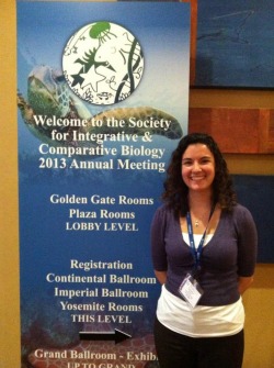 Catherine Alves '13 traveled with a team of scientists to present at a professional research conference.