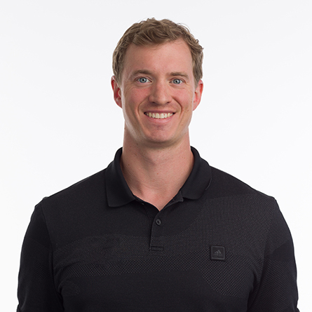 A portrait of Women's Swimming Coach Kevin Steel.