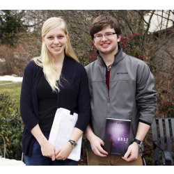 Natalie Calhoun ’16 and Cory Scarola '16 have each written novels.