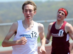 Mike LeDuc '14 won the 5,000 meters at the 2013 New England Division III Track and Field Championship.