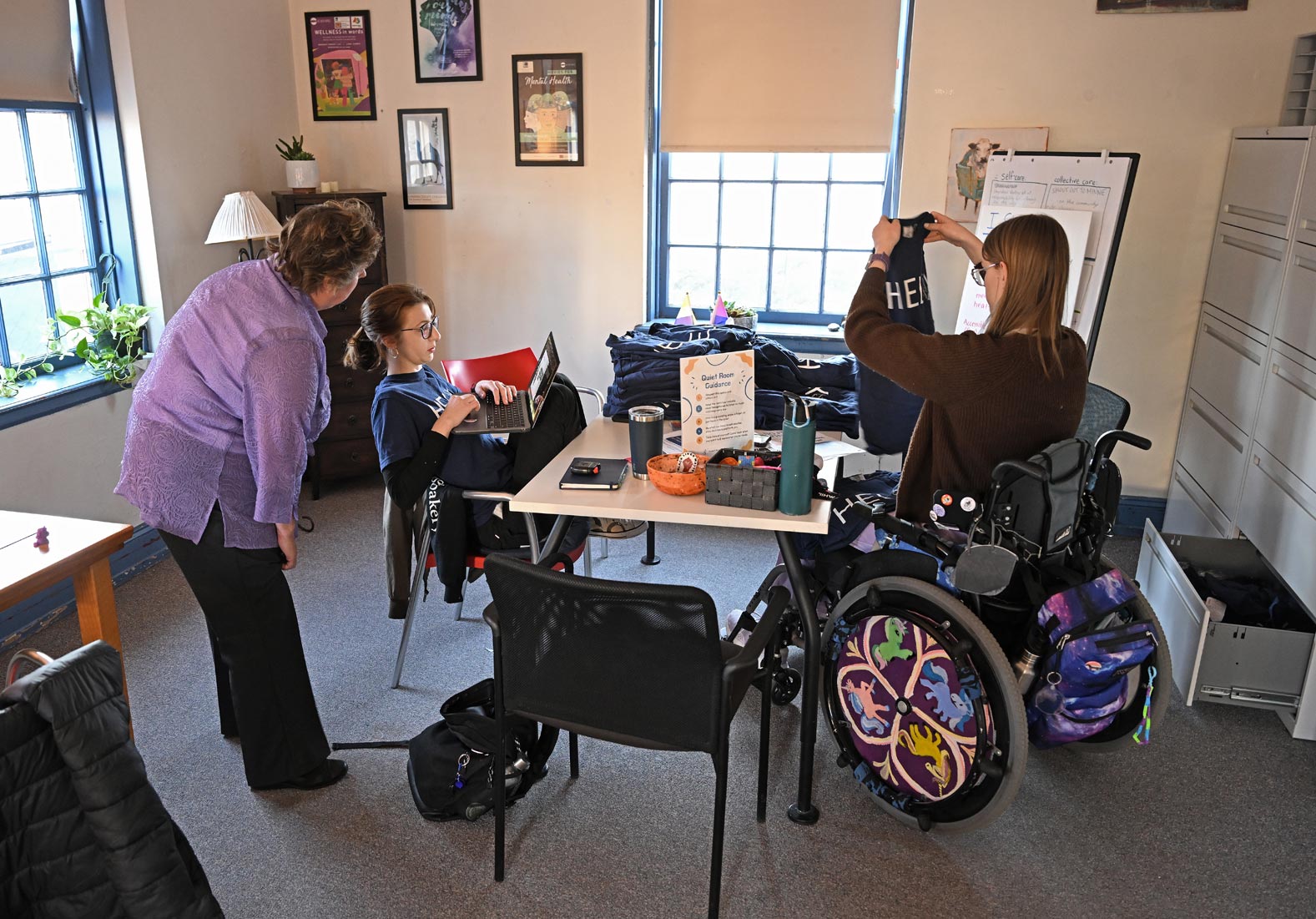 Students in the Disability Cultural Center