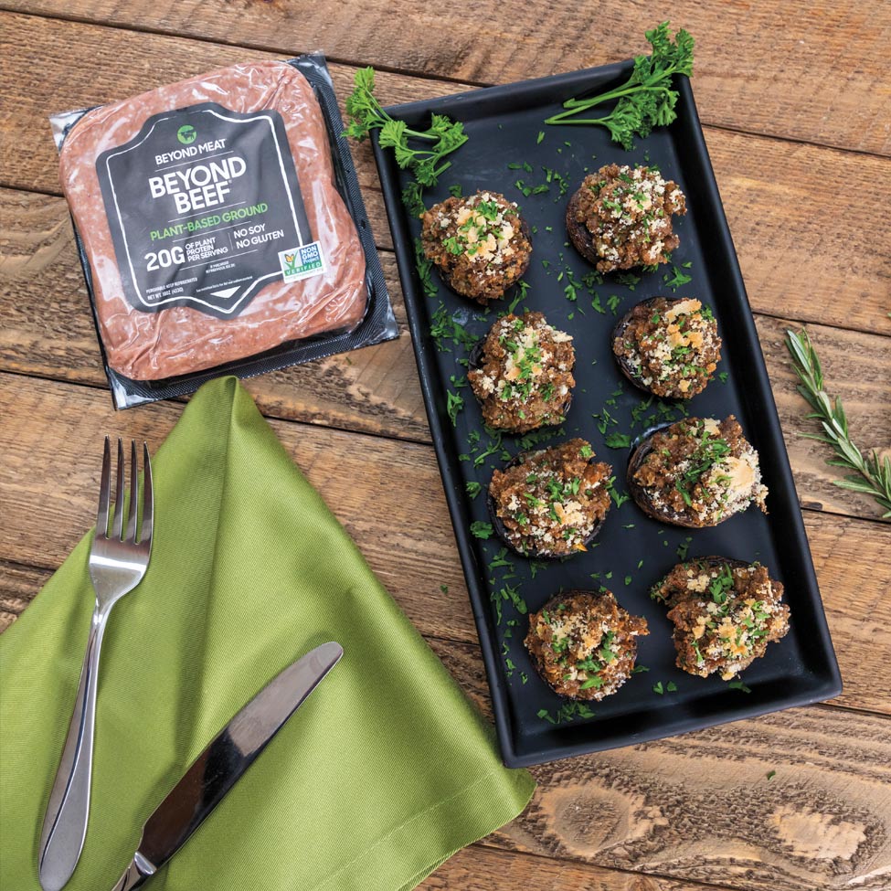 Image of Beyond Meat products on a table