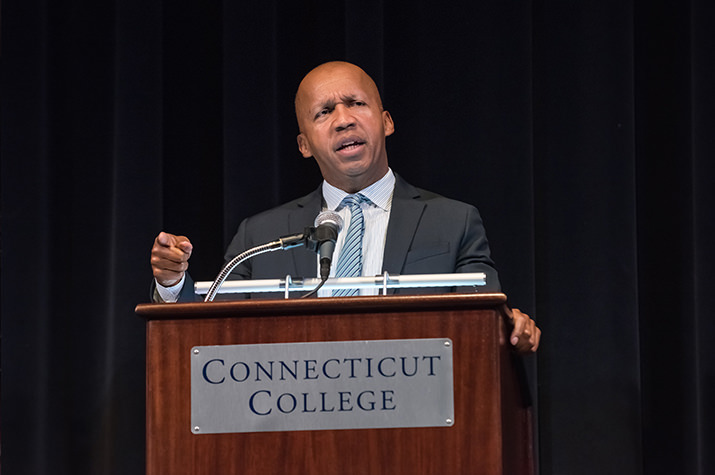 Bryan Stevenson at the Inaugural speech of President Katherine Bergeron's Distinguished Lecture Series