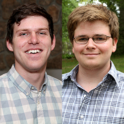 Leland Sidle '15, left, and Rick Hogoboom '15 have been awarded U.S. Fulbright Student Program grants to teach abroad.