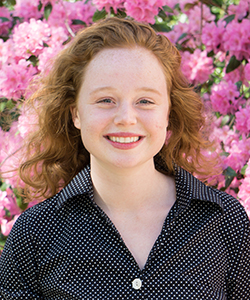 A head and shoulders shot of Fulbright winner Claire Loughlin '18