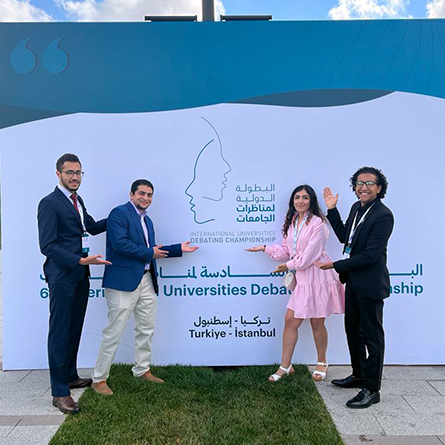 Conn students participate in international Arabic debating championship 