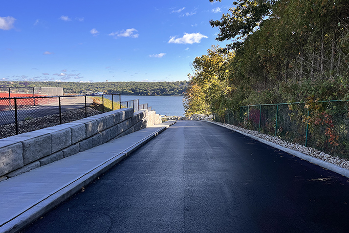 The new Archibald Way road to the waterfront