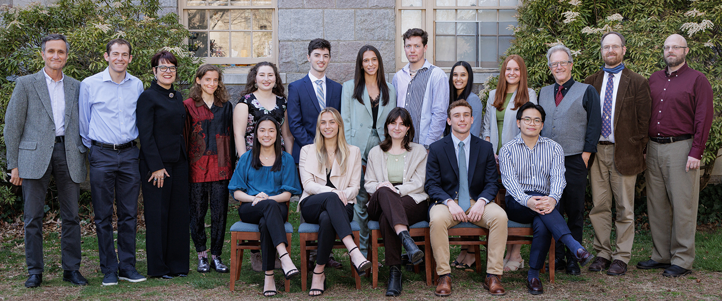 The 2022 Winthrop Scholars pose with President Bergeron and Conn