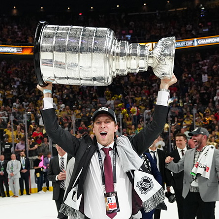 Sweet victory: Golden Knights scout Keith Veronesi ’14 reflects on team’s NHL Championship