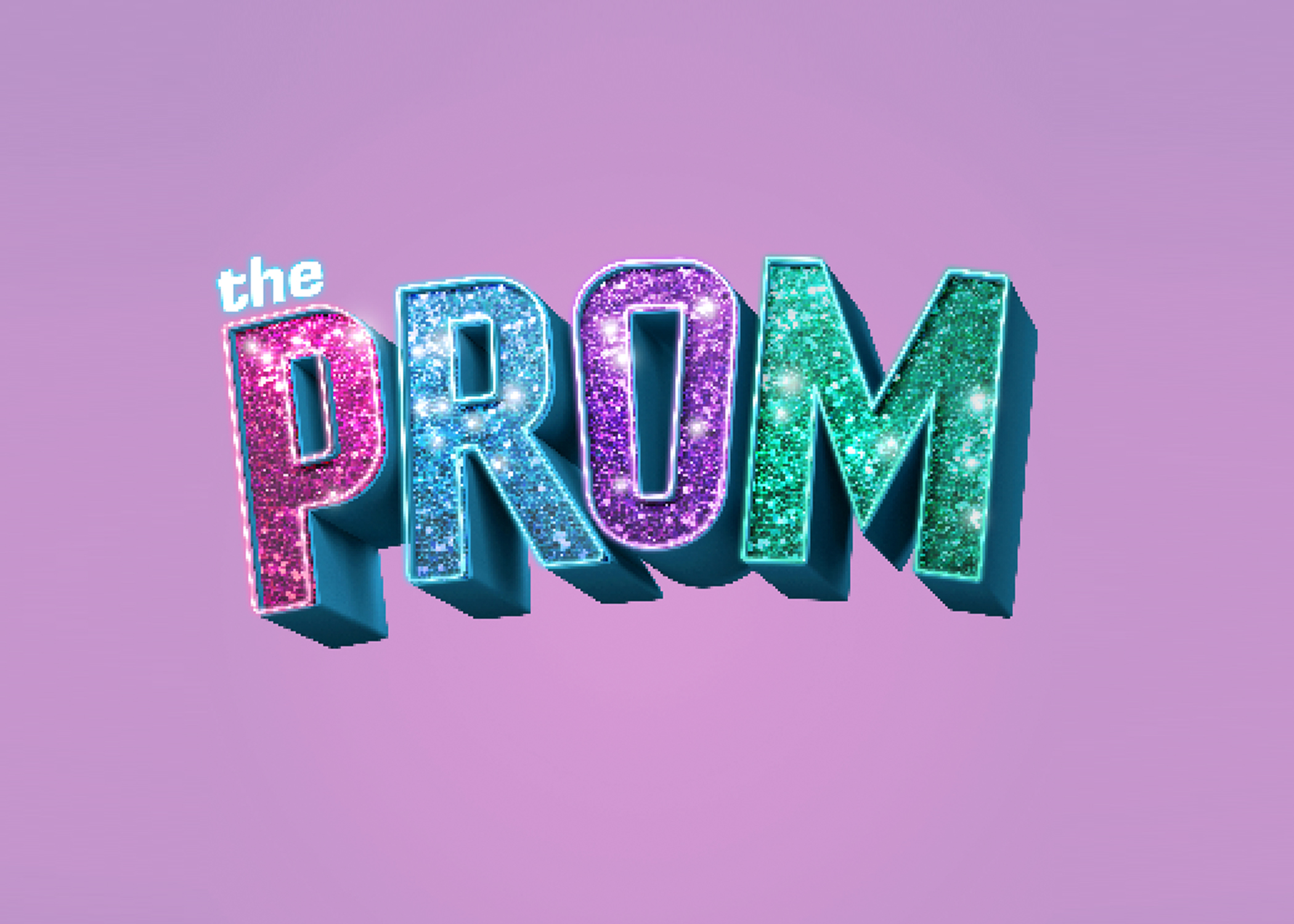 poster for The Prom in sparkling letters