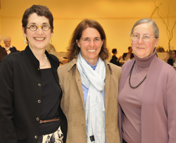 Professors Abigail Van Slyck (left), Catherine Stock (center) and Joan Chrisler have been honored with the College's highest faculty awards.<br><br><br>