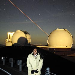 Christina Balkaran '12 completed a funded internship at the Keck Observatories in Hawaii.