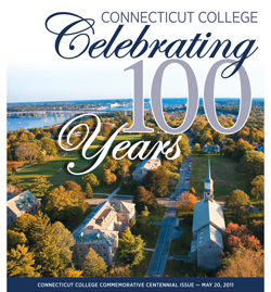 The cover of The Day's special 16-page Connecticut College Centennial commemorative issue.