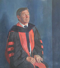 Portrait of Charles E. Shain, former President of Connecticut College, 1962-1974