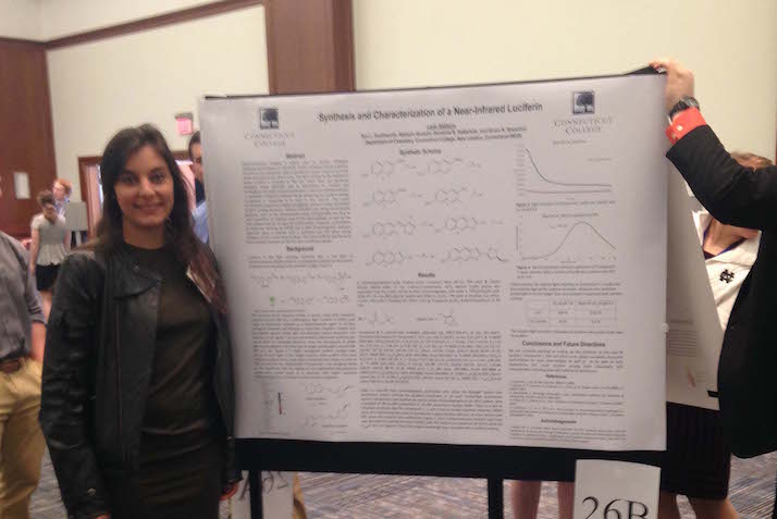 Bioluminescence Research student Leah Salituro poster presentation